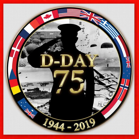 Canada 2019 Uncirculated '75th Anniversary of D-Day'  Roll of 25 x $2 Toonies! - Picture 12 of 16